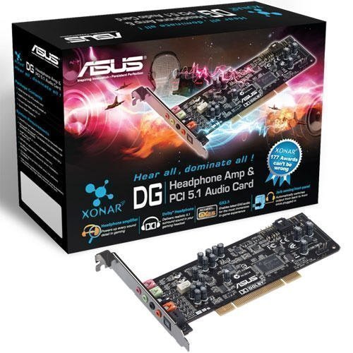 Soundcard-Intern Asus XONAR DG PCI 5.1 & headphone Amp Card